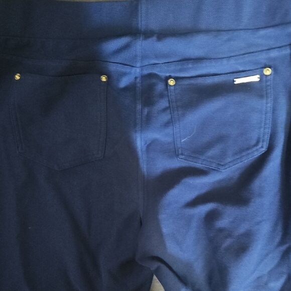 Michael Kors Navy Straight Leg Pants - Picture 5 of 6